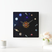 Planten/Buitenruimte Vierkante Klok (Huis)