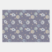 Planten Buitenruimteastronaut Inpakpapier Vel (Voorkant 2)