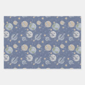 Planten Buitenruimteastronaut Inpakpapier Vel (Voorkant)