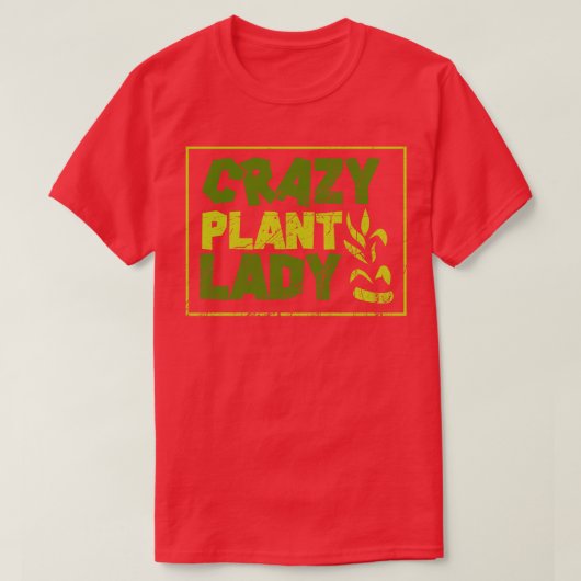 Planten Crazy Plant Lady 2 T-shirt (Design voorkant)