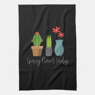 Planten - Crazy Plant Lady Theedoek