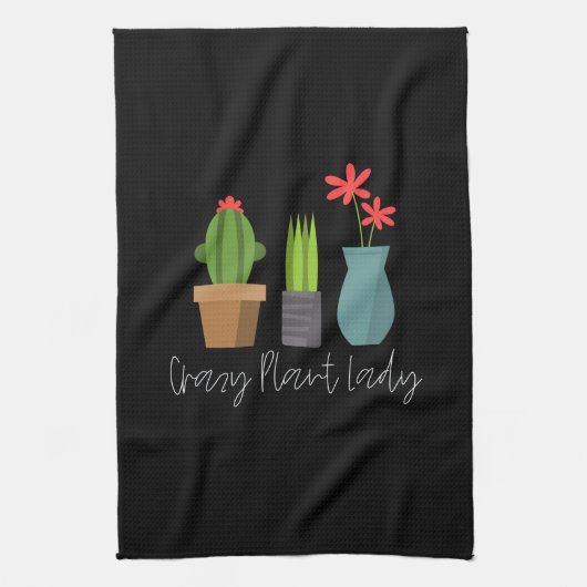 Planten - Crazy Plant Lady Theedoek (Verticaal)