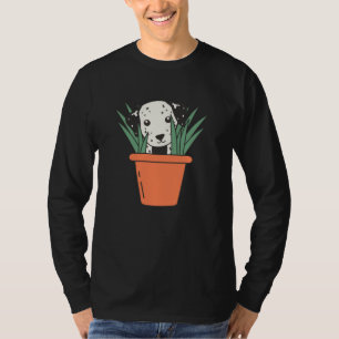 Planten Dalmatiaan Dogs Flower Pot-honden T-shirt