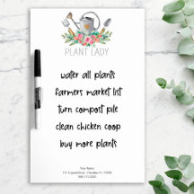 Planten Dame Boho Waterverf Bloemen Tuingereedscha