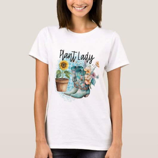 Planten Dame T-shirt (Voorkant)
