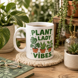Planten dame vibes cute botanische koffiemok