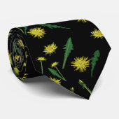 Planten, Dandellions Pattern Spring Art Stropdas (Opgerold)