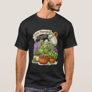 Planten die door augustus heen groeien t-shirt