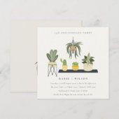 Planten die elk jaar worden aangetast Jubileum Kaart (Voorkant / Achterkant)