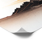 Planten die met een zwarte heek kruipen poster (Hoek)