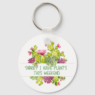 Planten en bloemen sleutelhanger