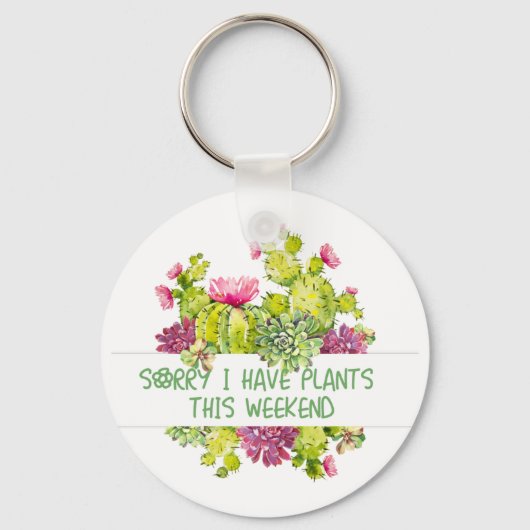 Planten en bloemen sleutelhanger (Voorkant)