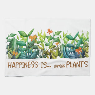 Planten en bloemen theedoek