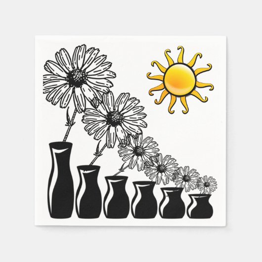 Planten en de Sun Party Napkins Servet (Voorkant)