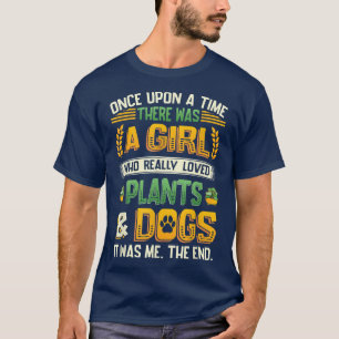 Planten en Dogs Hondenliefhebber Plant Lady T-shirt