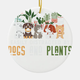 Planten-en-honden-Planten-Lover Keramisch Ornament