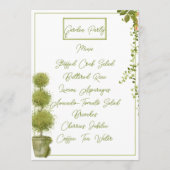 Planten en Kaart van het Flat Menu van de Garden P (Voorkant)