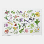 Planten en kruiden Alfabet Theedoek (Horizontaal)