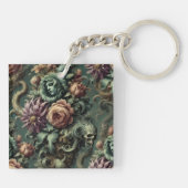 Planten en Pandemonium - Gotische Barok Sleutelhanger (Achterkant)