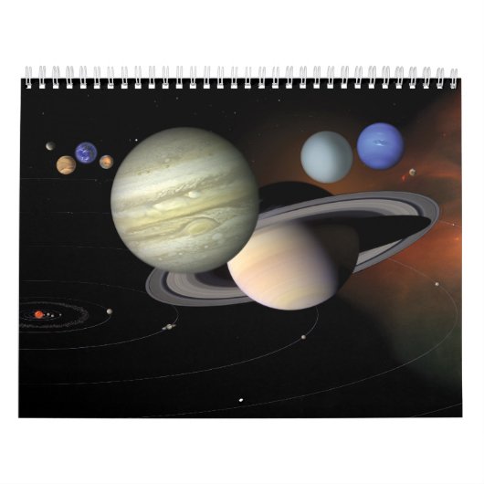 Planten en ruimte voor zonnesystemen kalender (Hoes)
