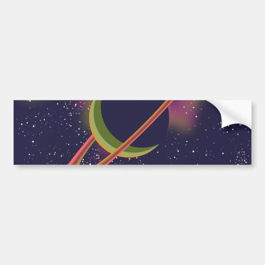 Planten en sterren bumpersticker (Voorkant)