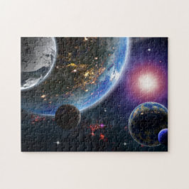 Planten en sterren legpuzzel