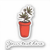 Planten en Succulenten Aangepast botanisch Sticker (Voorkant)