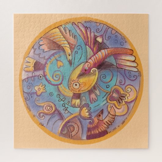 planten en vogels puzzel (Verticaal)