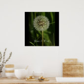 Planten en waterbeelden poster (Keuken)