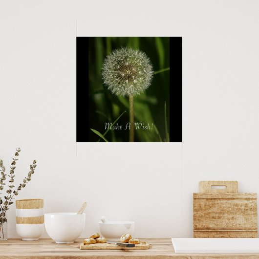 Planten en waterbeelden poster (Keuken)