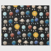 Planten en zonne-energie cadeaupapier (Vlak)