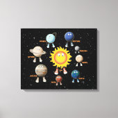 Planten en zonne-energie canvas afdruk (Voorkant)