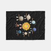 Planten en zonne-energie fleece deken (Voorkant (Horizontaal))