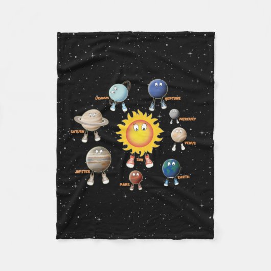 Planten en zonne-energie fleece deken (Voorkant)