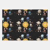 Planten en zonne-energie inpakpapier vel (Voorkant 3)