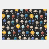 Planten en zonne-energie inpakpapier vel (Voorkant 3)