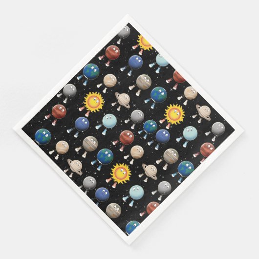 Planten en zonne-energie servet (Hoek)