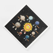 Planten en zonne-energie servet (Hoek)