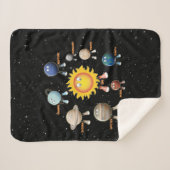 Planten en zonne-energie sherpa deken (Voorkant (horizontaal))