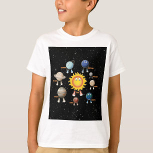 Planten en zonne-energie t-shirt