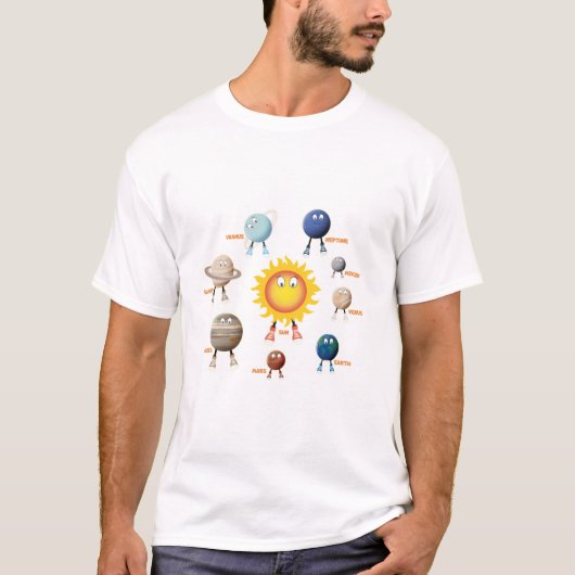 Planten en zonne-energie t-shirt (Voorkant)