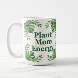 Planten energie mama schattige botanische koffiemo koffiemok