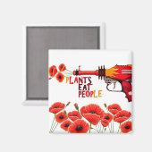 Planten eten mensenmagneet magneet (Voorkant / Achterkant)