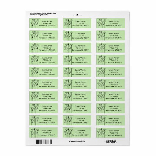 Planten Etiket (Full Sheet)