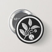 planten [Familiemensen] Ronde Button 5,7 Cm (Voorkant /achterkant)