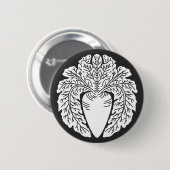 planten [Familiemensen] Ronde Button 5,7 Cm (Voorkant /achterkant)