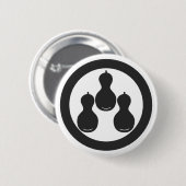 planten [Familiemensen] Ronde Button 5,7 Cm (Voorkant /achterkant)