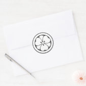 planten [Familiemensen] Ronde Sticker (Envelop)