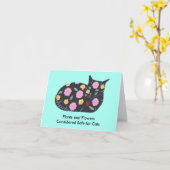 Planten Flowers Safe voor Cats Aangepaste notitiek Kaart (Gele Bloem)