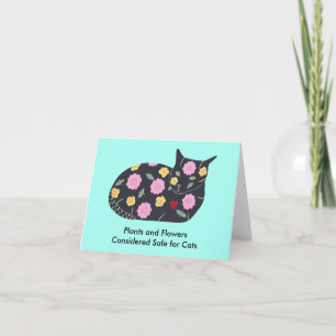 Planten Flowers Safe voor Cats Aangepaste notitiek Kaart